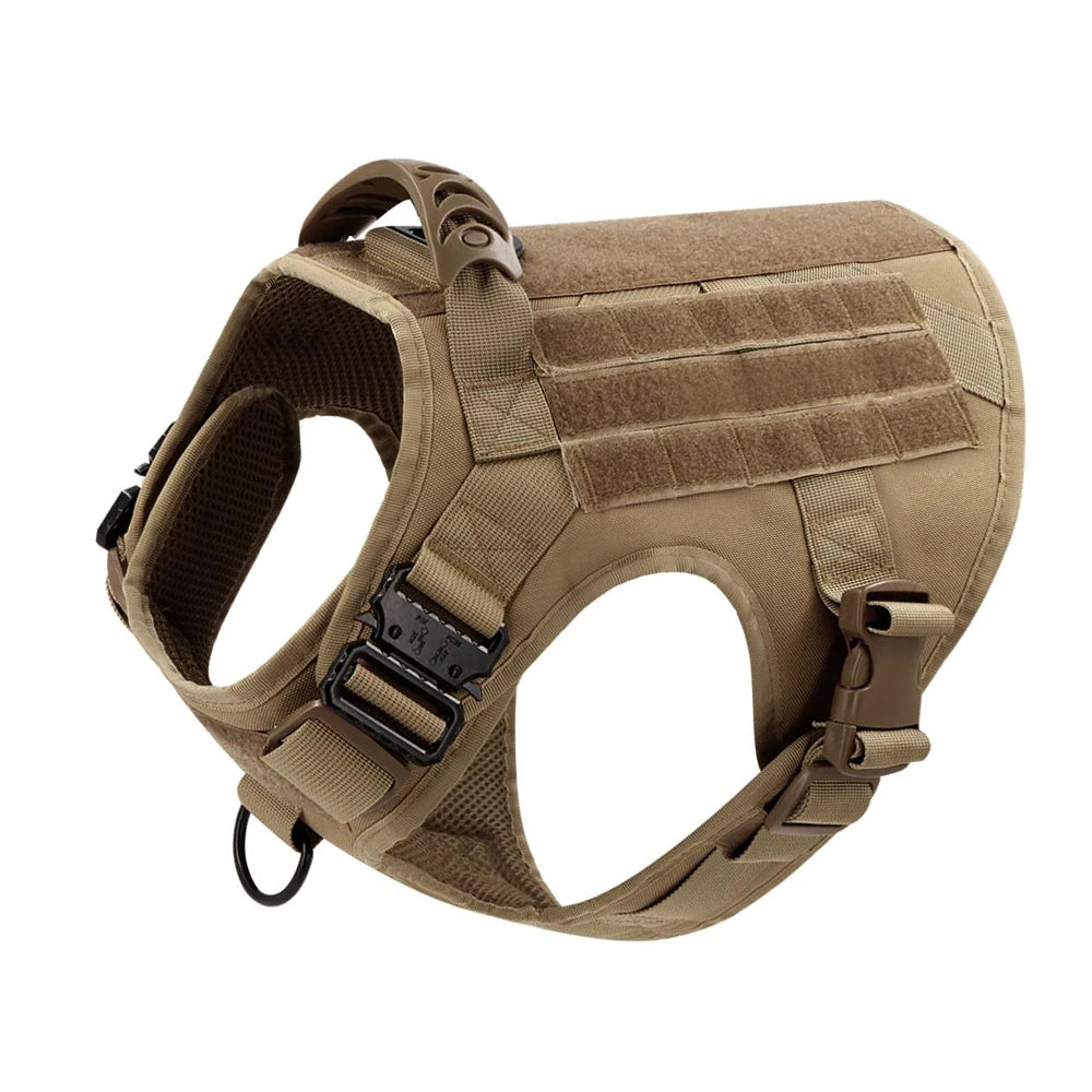 Tactical Dog Harness & Leash Set - Military Style for Large Dogs, German Shepherd & Malinois Training/Walking
