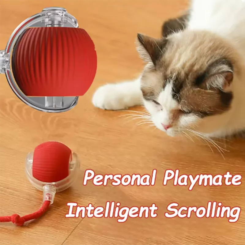 Smart Automatic Rolling Interactive Pet Ball – 2025 Upgrade with Obstacle Avoidance for Cats & Dogs