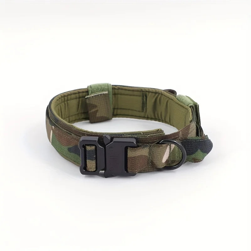 Tactical Dog Collar, Pet Dog Collar, Military Dog Collar Adjustable Dog Training Collar With Quick-release Buckle
