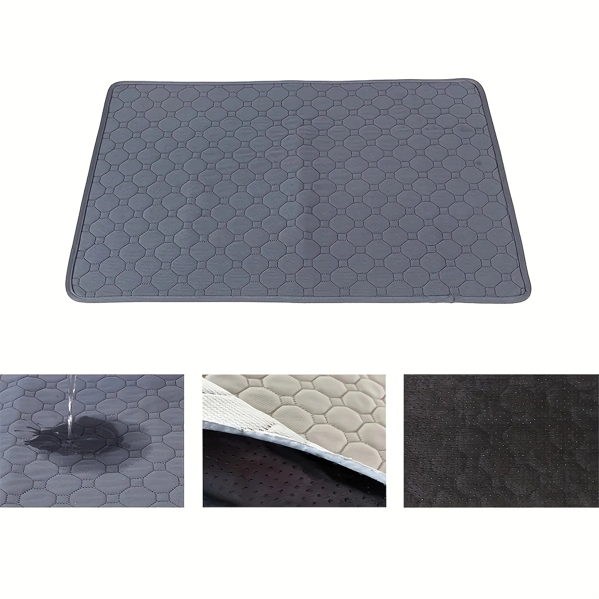 Reusable Washable Pee Pad for Dogs & Cats - Waterproof Absorbent Urine Mat (35×50 to 70×100 cm, 6 Colors)
