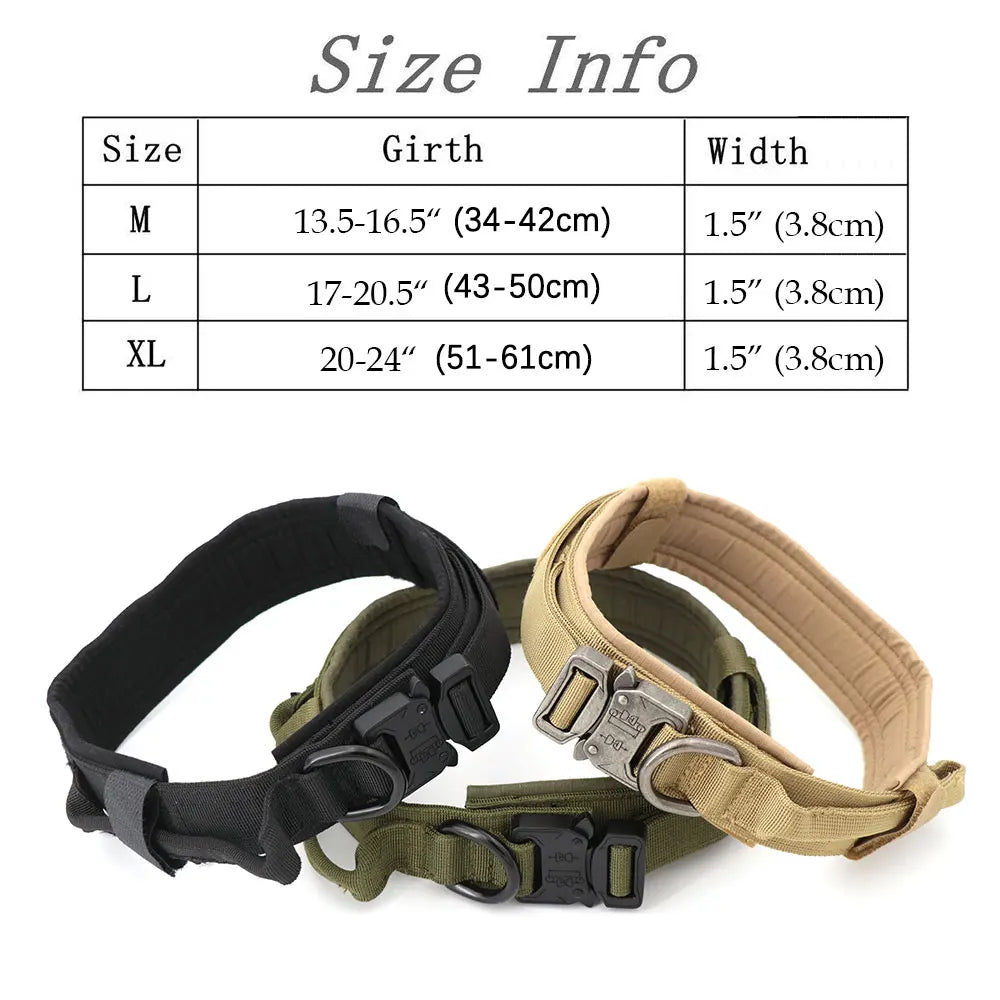 Tactical Dog Harness & Leash Set - Military Style for Large Dogs, German Shepherd & Malinois Training/Walking